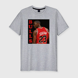 Мужская slim-футболка Bulls Jordan