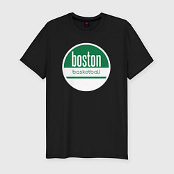 Футболка slim-fit Boston basket, цвет: черный