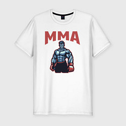 Мужская slim-футболка MMA боец