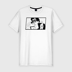 Мужская slim-футболка Джотаро из ДжоДжо