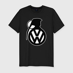 Футболка slim-fit Volkswagen grenade, цвет: черный