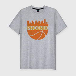 Мужская slim-футболка Phoenix basketball city