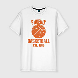 Футболка slim-fit Phoenix basketball 1968, цвет: белый