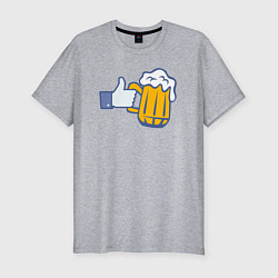 Мужская slim-футболка Beer like