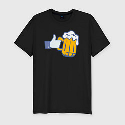 Футболка slim-fit Beer like, цвет: черный