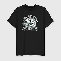 Мужская slim-футболка Time travel