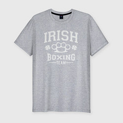 Мужская slim-футболка Ирландский бокс