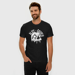 Футболка slim-fit White skull Alice Cooper, цвет: черный — фото 2