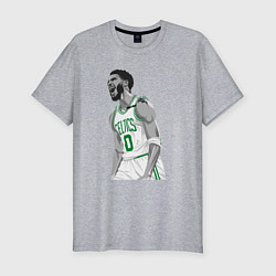 Футболка slim-fit Tatum Celtics, цвет: меланж