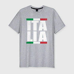 Мужская slim-футболка Italia