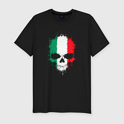 Мужская slim-футболка Череп Италия