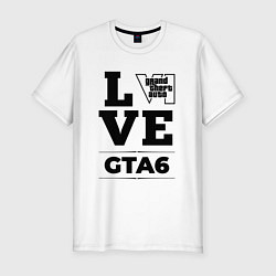 Мужская slim-футболка GTA6 love classic