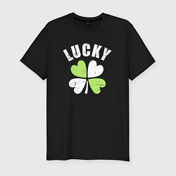 Футболка slim-fit Lucky day, цвет: черный