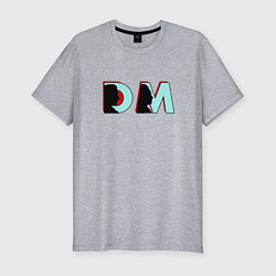 Мужская slim-футболка Depeche Mode - DM logo