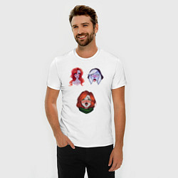 Футболка slim-fit Dota 2 Ahegao, цвет: белый — фото 2