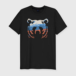 Мужская slim-футболка Русский медведь-sultan ruart