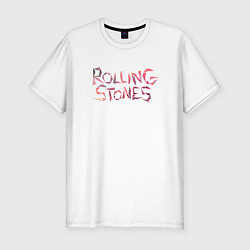 Мужская slim-футболка The Rolling Stones - logo