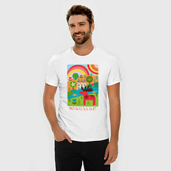 Футболка slim-fit Символы города Вологда 1147, цвет: белый — фото 2