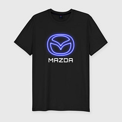 Мужская slim-футболка Mazda neon