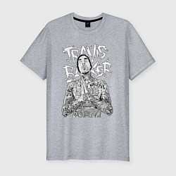 Мужская slim-футболка Travis Barker