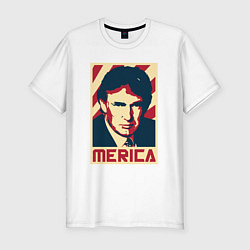 Футболка slim-fit Trump America, цвет: белый