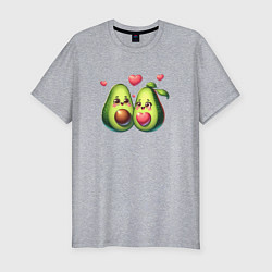 Мужская slim-футболка Авокадо - пара