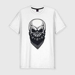 Мужская slim-футболка Gangster skull