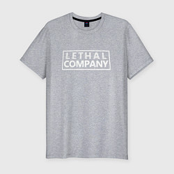 Футболка slim-fit Lethal Company: Logo, цвет: меланж