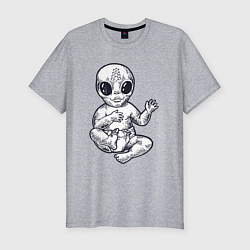 Футболка slim-fit Baby alien, цвет: меланж