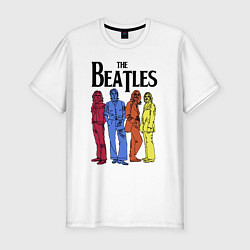 Мужская slim-футболка The Beatles all