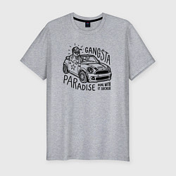 Футболка slim-fit Gangsta paradise, цвет: меланж