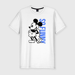 Футболка slim-fit So funny Mickey, цвет: белый