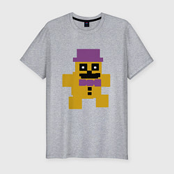 Футболка slim-fit Fnaf psychic friend, цвет: меланж