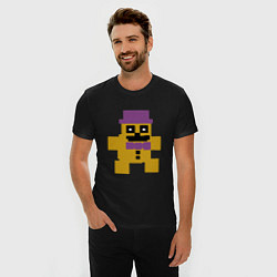 Футболка slim-fit Fnaf psychic friend, цвет: черный — фото 2