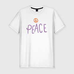 Мужская slim-футболка My peace