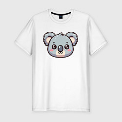 Мужская slim-футболка Мордочка коалы