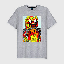 Футболка slim-fit Desondra2024 In Minecraft, цвет: меланж