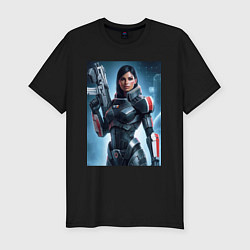 Мужская slim-футболка Mass Effect -N7 armor