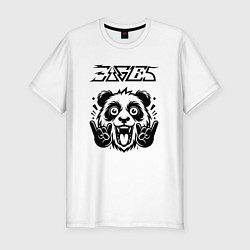 Мужская slim-футболка Eagles - rock panda