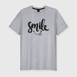 Мужская slim-футболка Funny smile