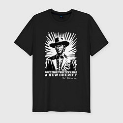 Мужская slim-футболка Иствуд кино вестерн