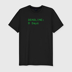 Футболка slim-fit Lethal Company: Deadline Days, цвет: черный