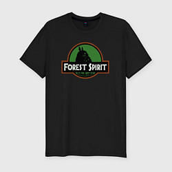 Мужская slim-футболка Тоторо дух леса