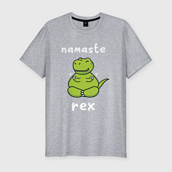 Мужская slim-футболка Namaste Rex