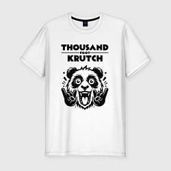 Мужская slim-футболка Thousand Foot Krutch - rock panda