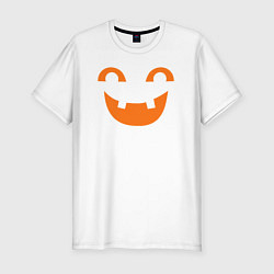 Мужская slim-футболка Orange smile
