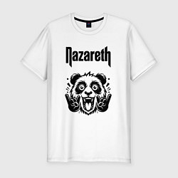 Футболка slim-fit Nazareth - rock panda, цвет: белый