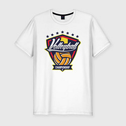 Мужская slim-футболка Волейбольный чемпионат