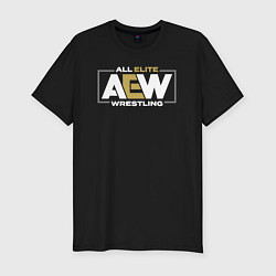 Футболка slim-fit All Elite Wrestling AEW, цвет: черный