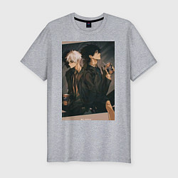 Футболка slim-fit Гуан Лу Сяоши Чэн, цвет: меланж